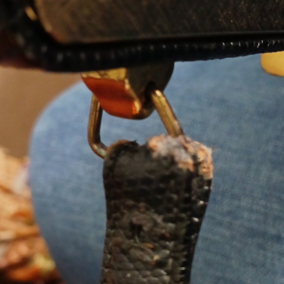 Vintage Genuine Lizard Satchel Handbag - Picture 15 of 15